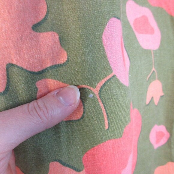 Trovata Birds of Paradise Willa Pants Women's Linen Pull On Floral Green XS 190 - Picture 9 of 14